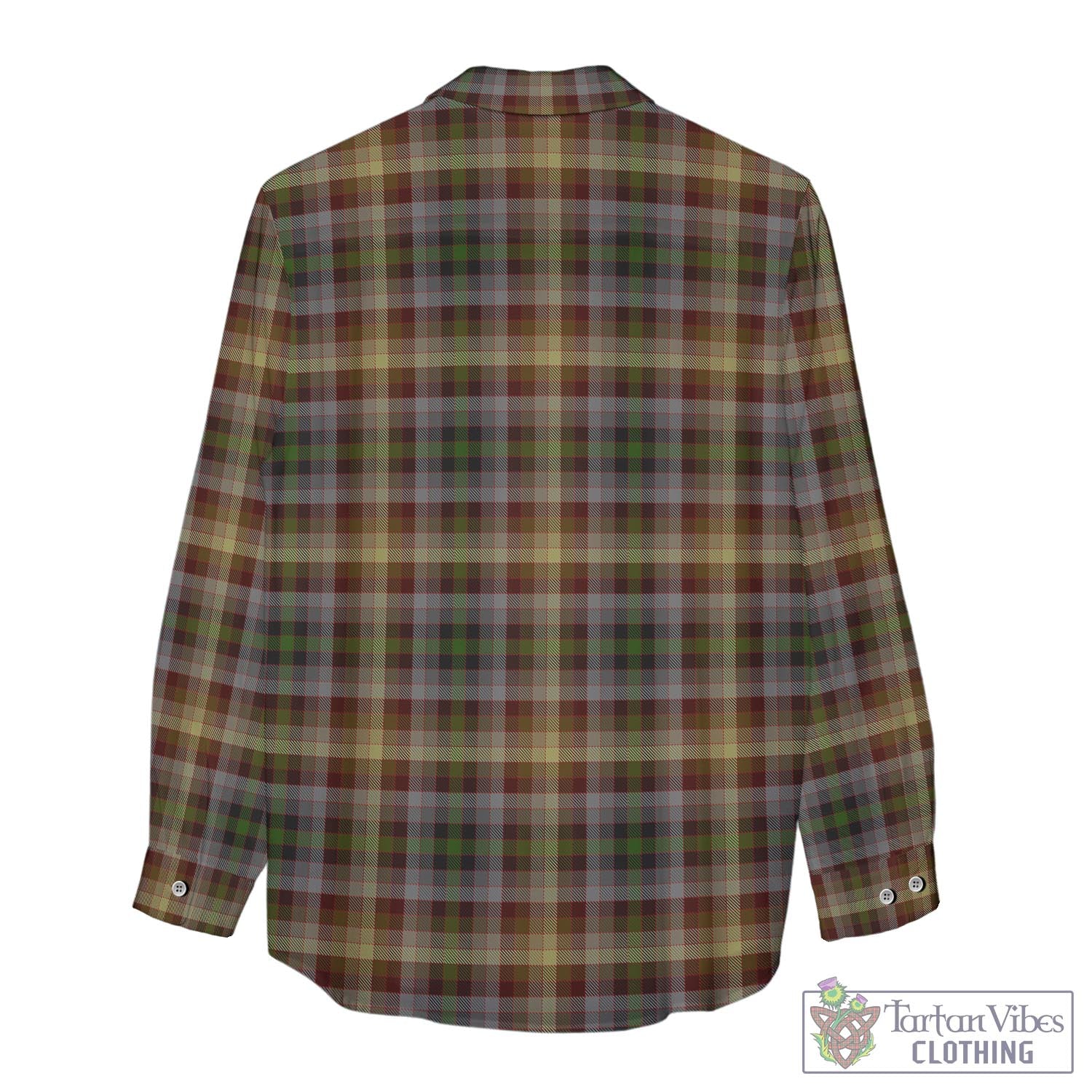 Tartan Vibes Clothing MacKay of Strathnaver Tartan Womens Casual Shirt with Family Crest