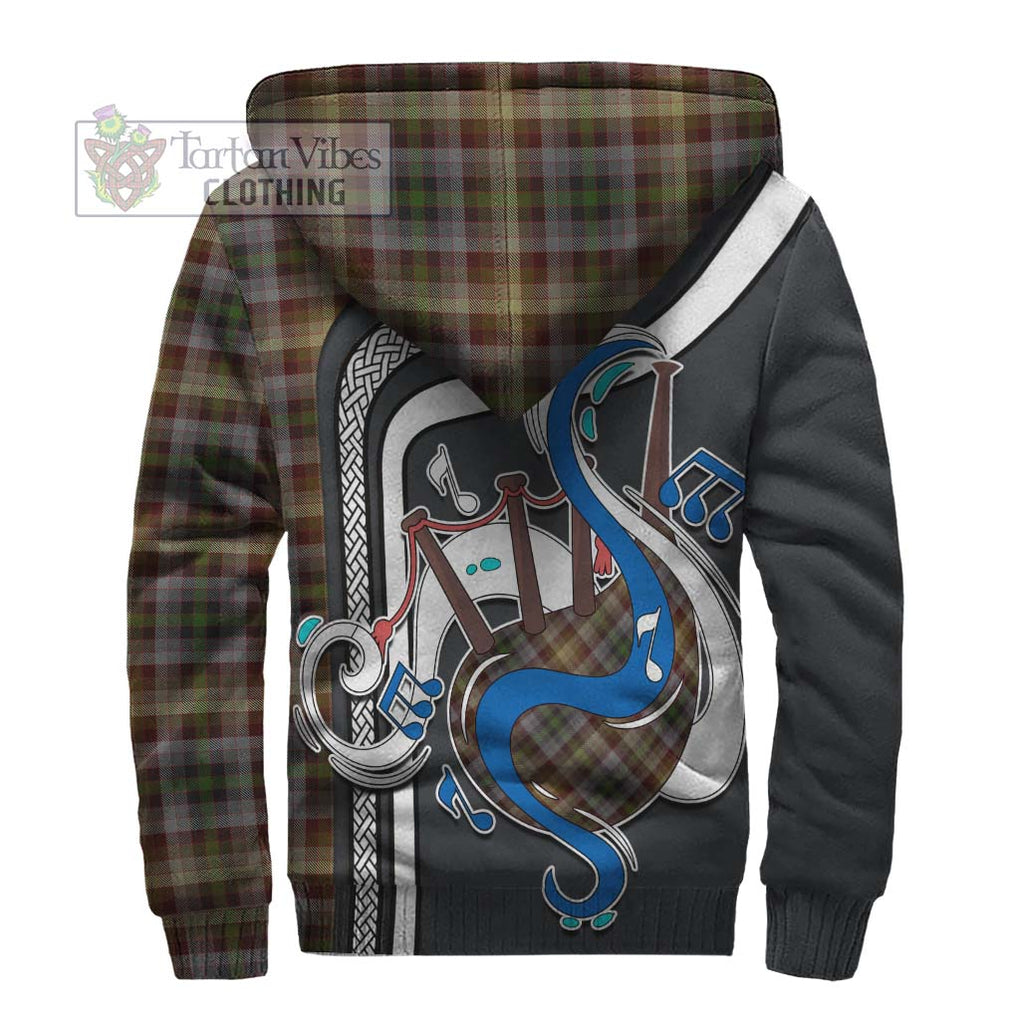 MacKay of Strathnaver Tartan Sherpa Hoodie with Epic Bagpipe Style - Tartanvibesclothing Shop