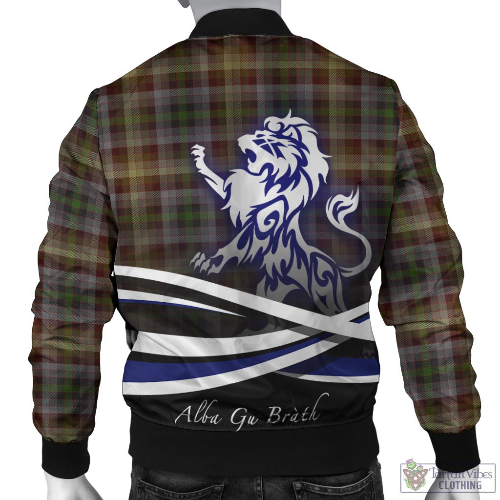 Tartan Vibes Clothing MacKay of Strathnaver Tartan Bomber Jacket with Alba Gu Brath Regal Lion Emblem