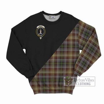 MacKay of Strathnaver Tartan Sweatshirt with Family Crest and Military Logo Style