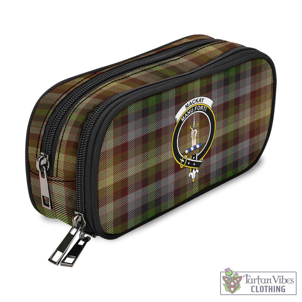 Tartan Vibes Clothing MacKay of Strathnaver Tartan Pen and Pencil Case with Family Crest