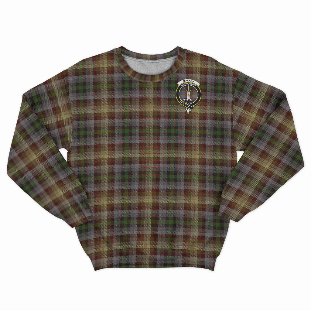 MacKay of Strathnaver Tartan Sweatshirt with Family Crest - Tartan Vibes Clothing