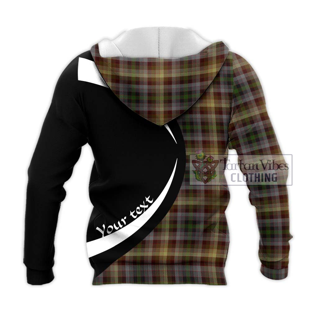 MacKay of Strathnaver Tartan Knitted Hoodie with Family Crest Circle Style - Tartan Vibes Clothing