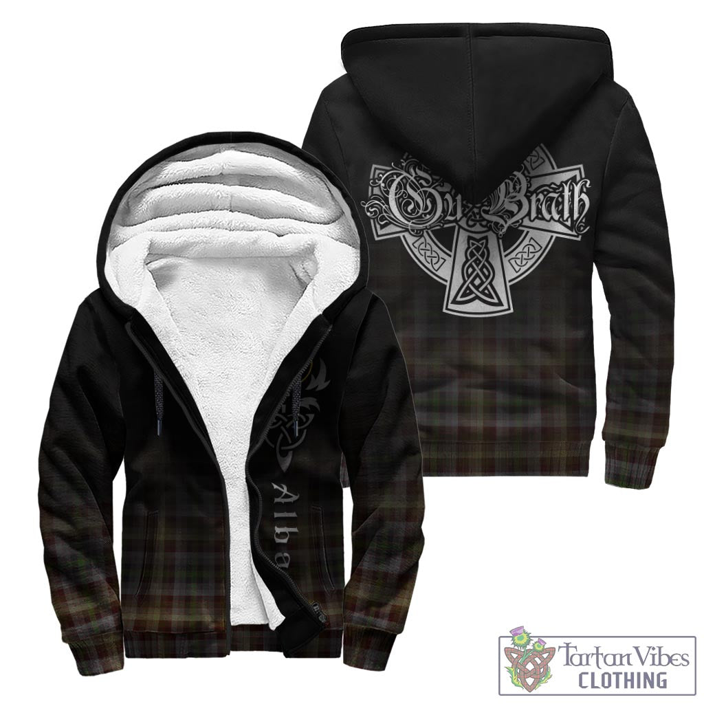 Tartan Vibes Clothing MacKay of Strathnaver Tartan Sherpa Hoodie Featuring Alba Gu Brath Family Crest Celtic Inspired