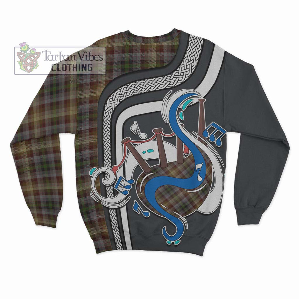 Tartan Vibes Clothing MacKay of Strathnaver Tartan Sweatshirt with Epic Bagpipe Style