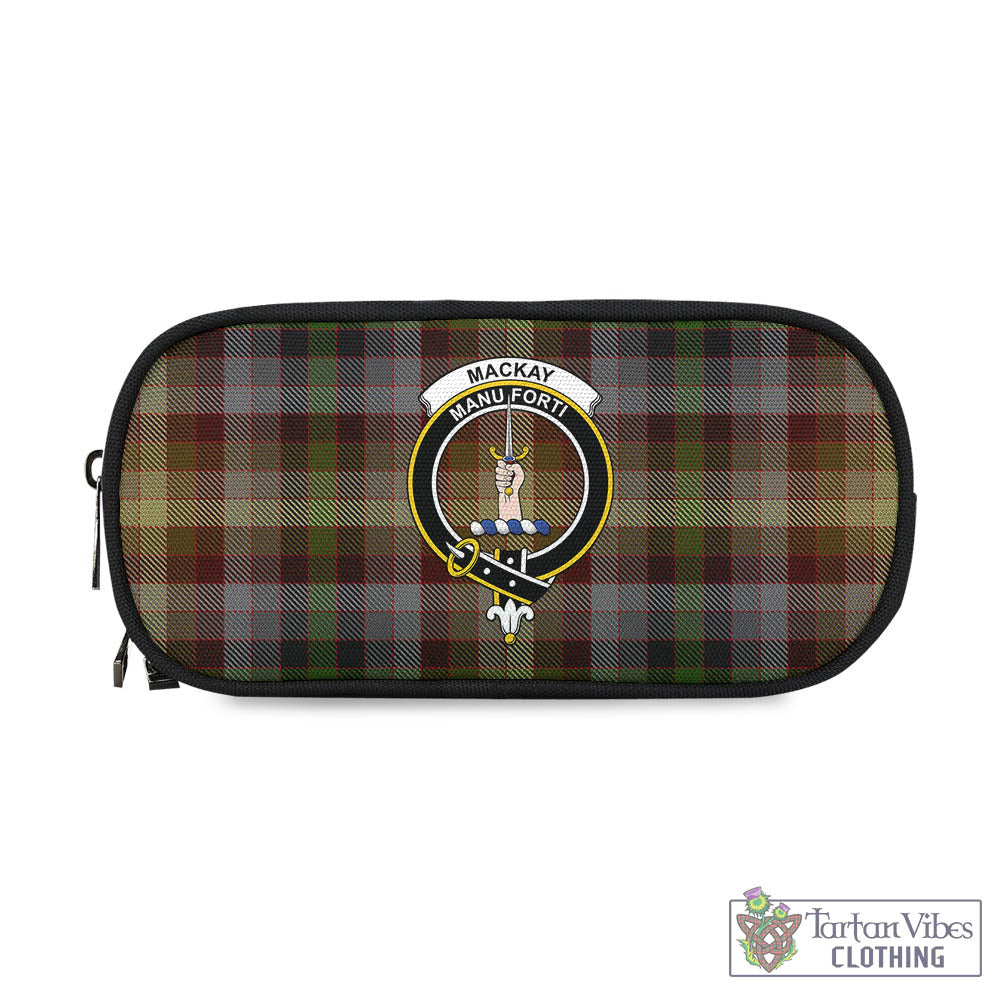 Tartan Vibes Clothing MacKay of Strathnaver Tartan Pen and Pencil Case with Family Crest