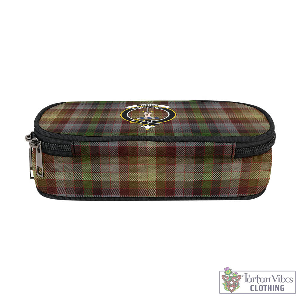 Tartan Vibes Clothing MacKay of Strathnaver Tartan Pen and Pencil Case with Family Crest