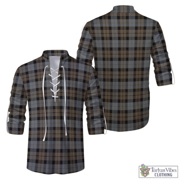 MacKay Weathered Tartan Men's Scottish Traditional Jacobite Ghillie Kilt Shirt