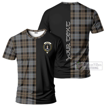 MacKay Weathered Tartan T-Shirt with Family Crest and Half Of Me Style