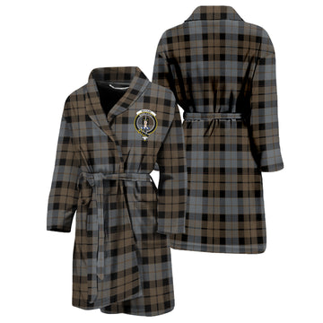 MacKay Weathered Tartan Bathrobe with Family Crest