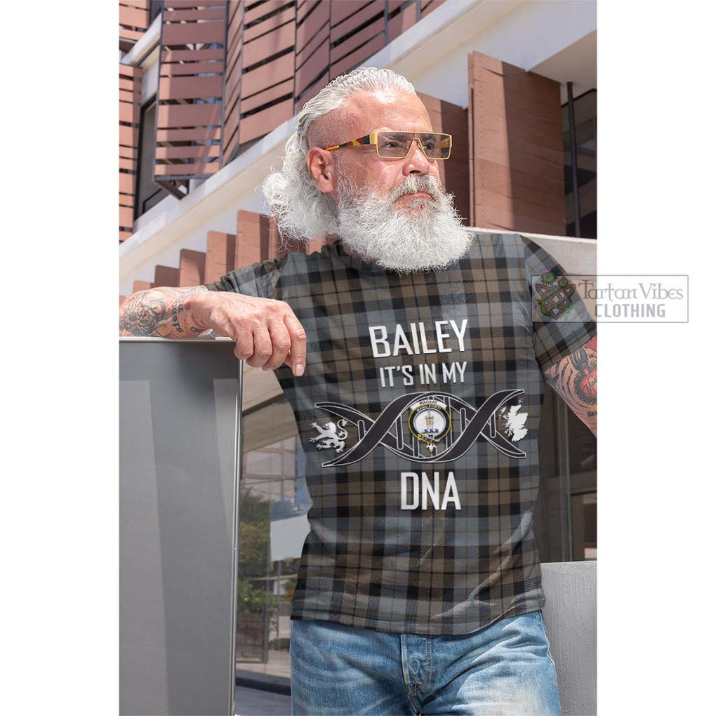 Tartan Vibes Clothing MacKay Weathered Tartan Cotton T-shirt with Family Crest DNA In Me Style