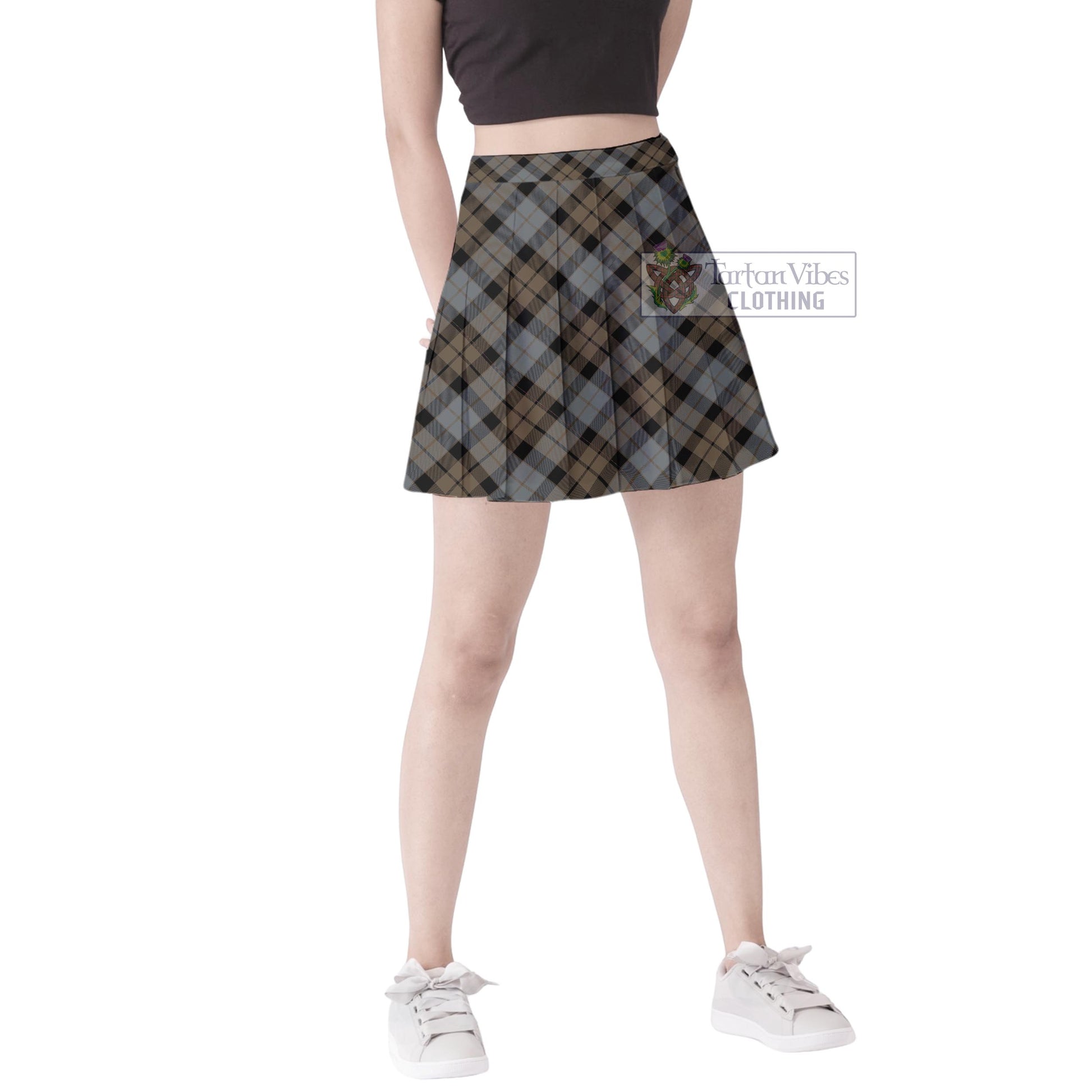 Tartan Vibes Clothing MacKay Weathered Tartan Women's Plated Mini Skirt