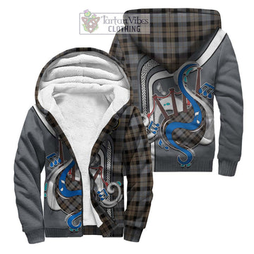 MacKay Weathered Tartan Sherpa Hoodie with Epic Bagpipe Style