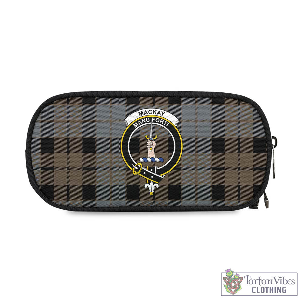 Tartan Vibes Clothing MacKay Weathered Tartan Pen and Pencil Case with Family Crest