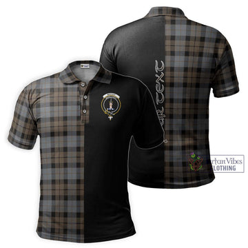 MacKay Weathered Tartan Polo Shirt with Family Crest and Half Of Me Style