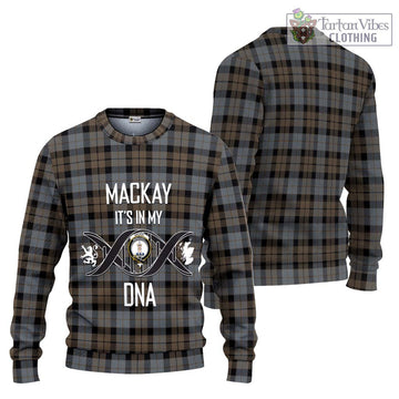 MacKay Weathered Tartan Ugly Sweater with Family Crest DNA In Me Style