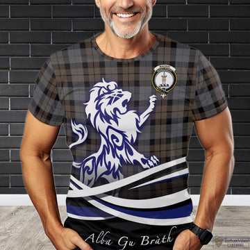 MacKay Weathered Tartan T-Shirt with Alba Gu Brath Regal Lion Emblem