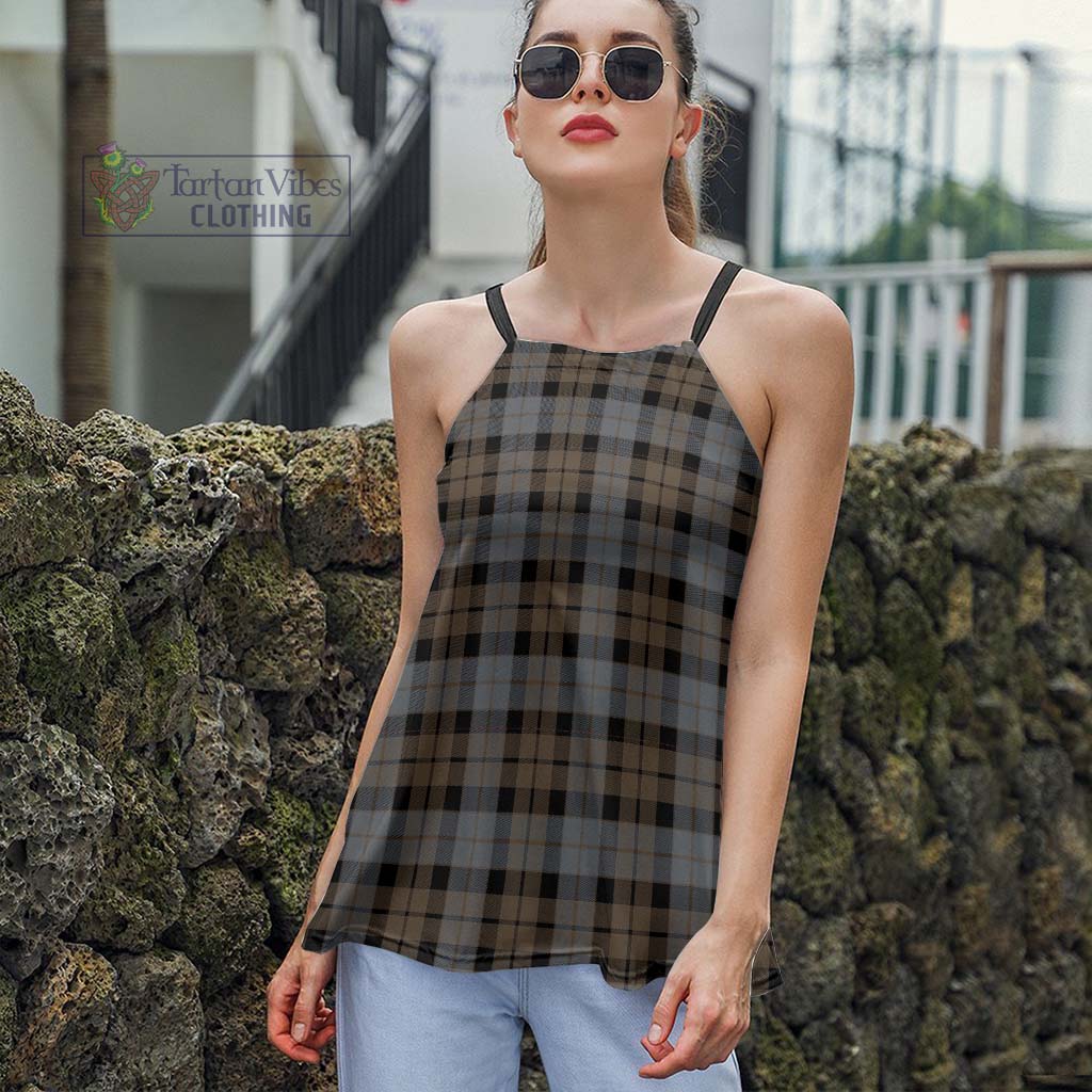 Tartan Vibes Clothing MacKay Weathered Tartan Loose Halter Neck Camisole