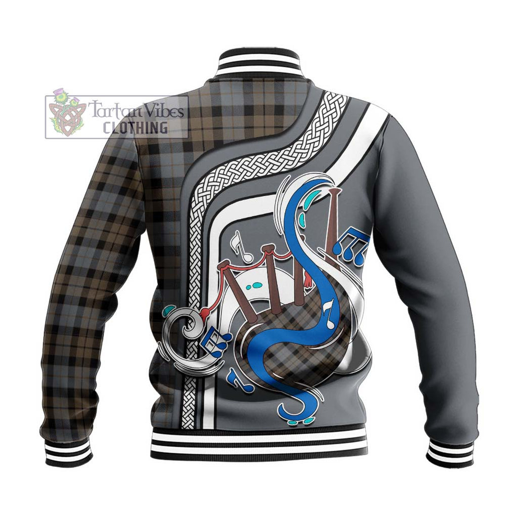 Tartan Vibes Clothing MacKay Weathered Tartan Baseball Jacket with Epic Bagpipe Style