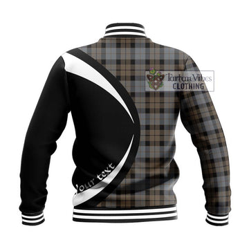 MacKay Weathered Tartan Baseball Jacket with Family Crest Circle Style