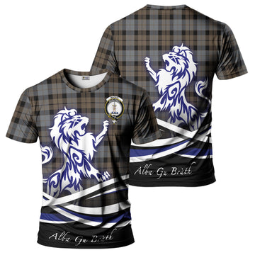 MacKay Weathered Tartan T-Shirt with Alba Gu Brath Regal Lion Emblem
