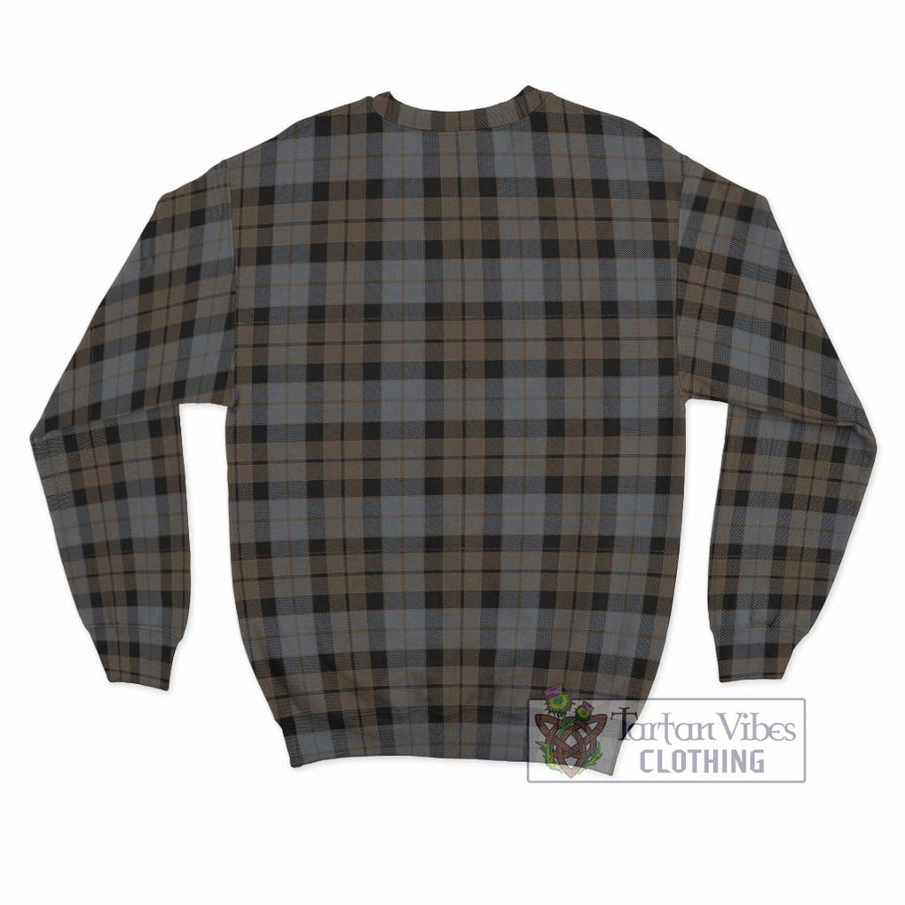 MacKay Weathered Tartan Sweatshirt with Family Crest DNA In Me Style - Tartanvibesclothing Shop