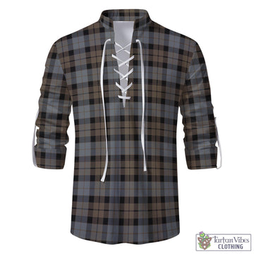 MacKay Weathered Tartan Men's Scottish Traditional Jacobite Ghillie Kilt Shirt