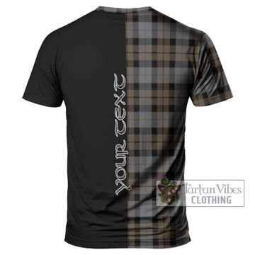 MacKay Weathered Tartan T-Shirt with Family Crest and Half Of Me Style