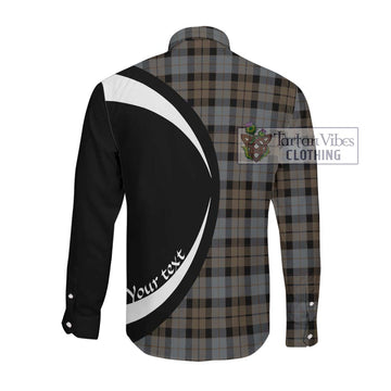 MacKay Weathered Tartan Long Sleeve Button Up with Family Crest Circle Style