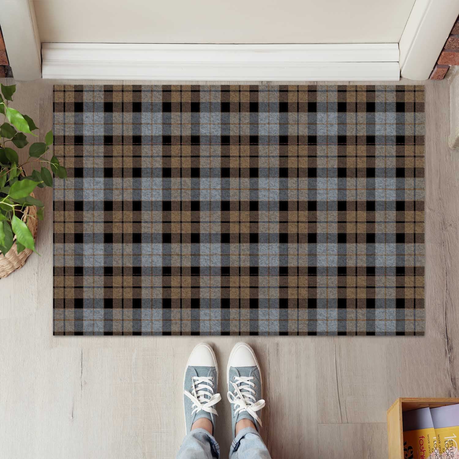 MacKay Weathered Tartan Door Mat - Tartanvibesclothing