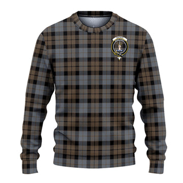 MacKay Weathered Tartan Knitted Sweater with Family Crest