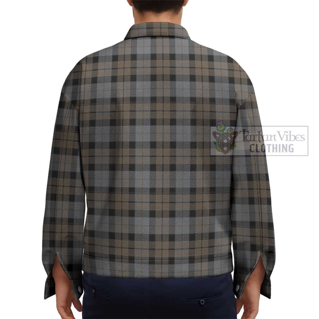 MacKay Weathered Tartan Unisex Lapel Cotton Jacket - Tartan Vibes Clothing