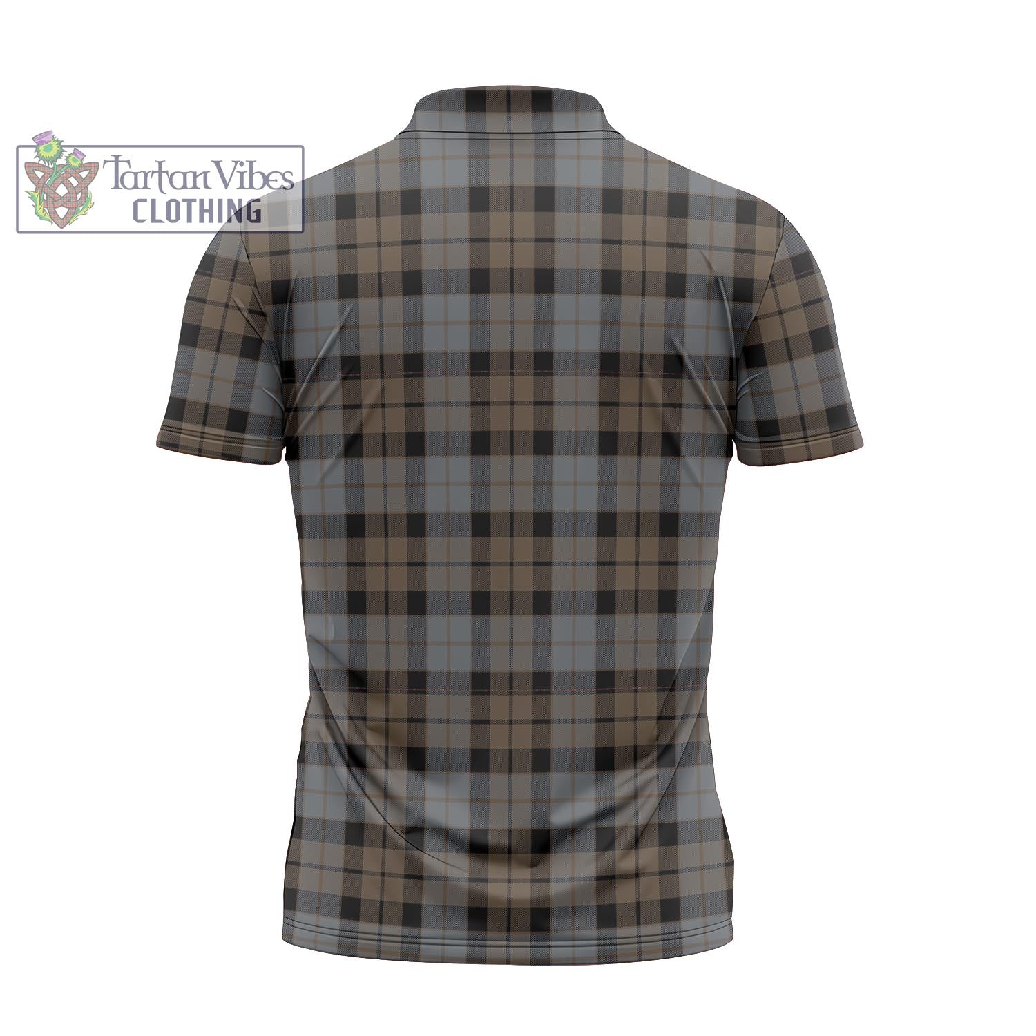 Tartan Vibes Clothing MacKay Weathered Tartan Zipper Polo Shirt