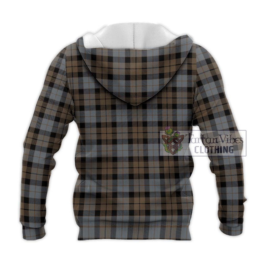 MacKay Weathered Tartan Knitted Hoodie with Family Crest DNA In Me Style - Tartanvibesclothing Shop