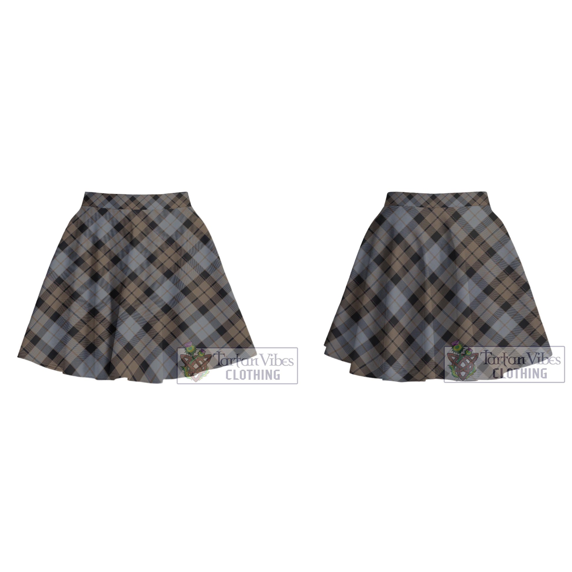 Tartan Vibes Clothing MacKay Weathered Tartan Women's Plated Mini Skirt