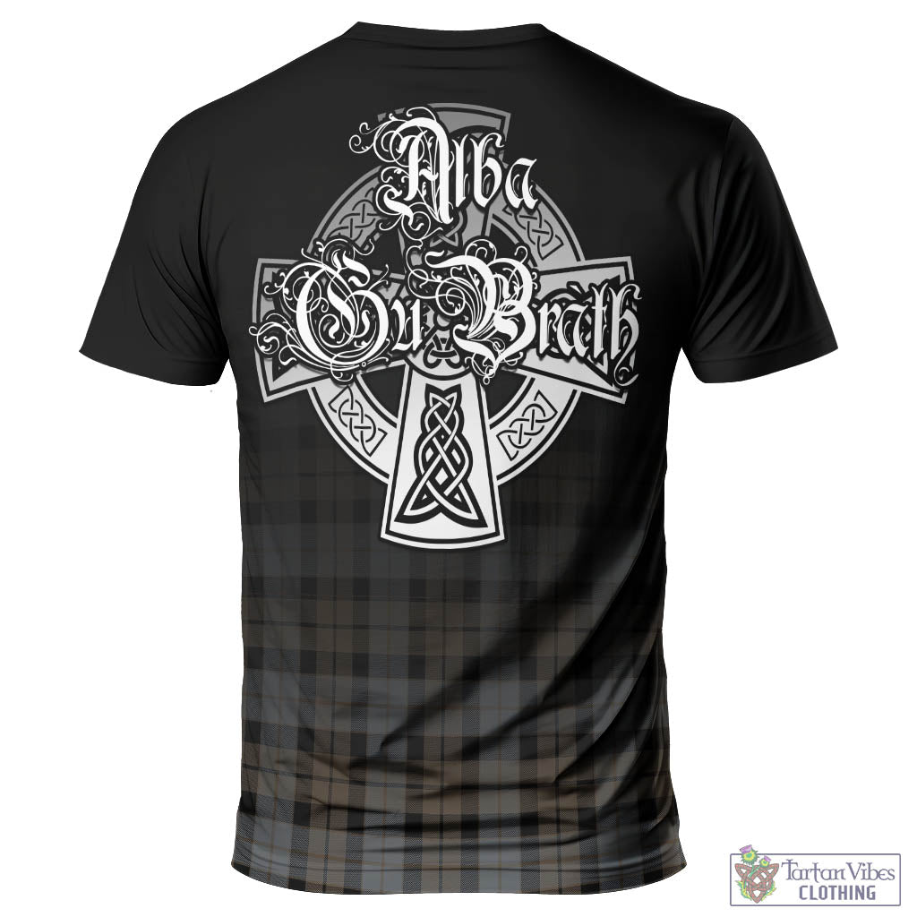 Tartan Vibes Clothing MacKay Weathered Tartan T-Shirt Featuring Alba Gu Brath Family Crest Celtic Inspired