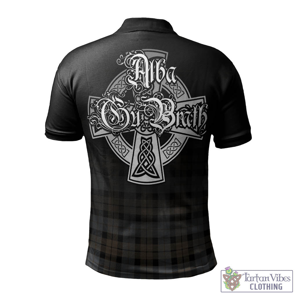 Tartan Vibes Clothing MacKay Weathered Tartan Polo Shirt Featuring Alba Gu Brath Family Crest Celtic Inspired