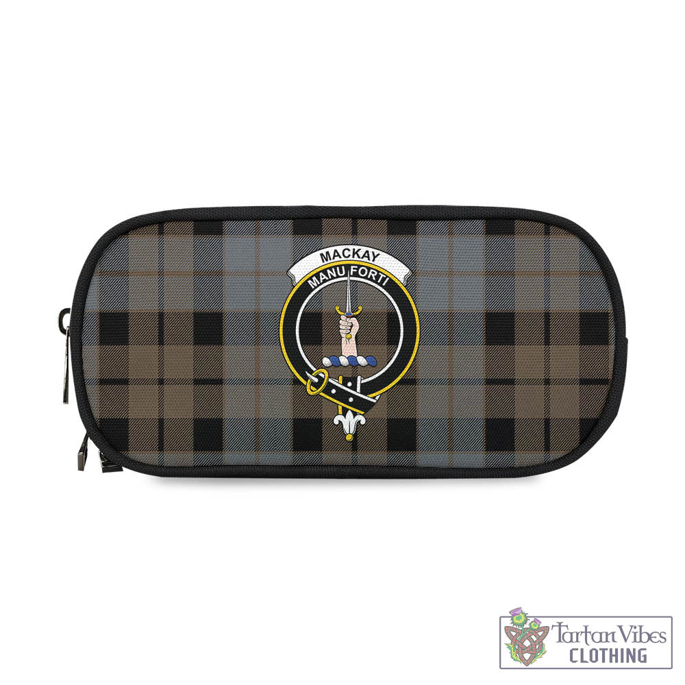 Tartan Vibes Clothing MacKay Weathered Tartan Pen and Pencil Case with Family Crest