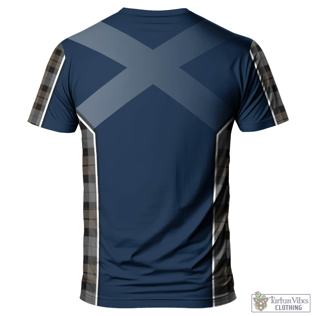 Tartan Vibes Clothing MacKay Weathered Tartan T-Shirt with Family Crest and Scottish Thistle Vibes Sport Style