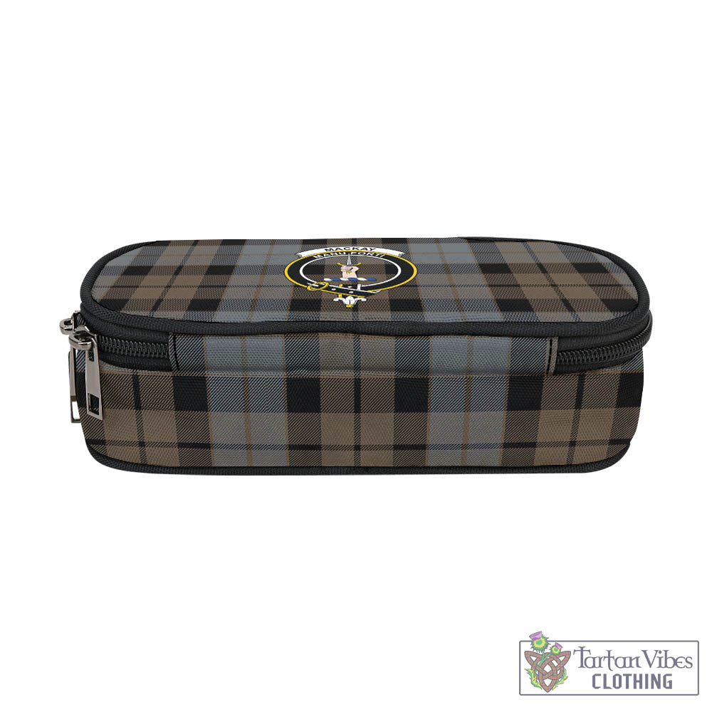 Tartan Vibes Clothing MacKay Weathered Tartan Pen and Pencil Case with Family Crest