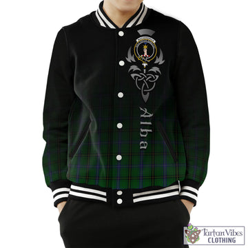 MacKendrick (McKendrick) Tartan Baseball Jacket Featuring Alba Gu Brath Family Crest Celtic Inspired