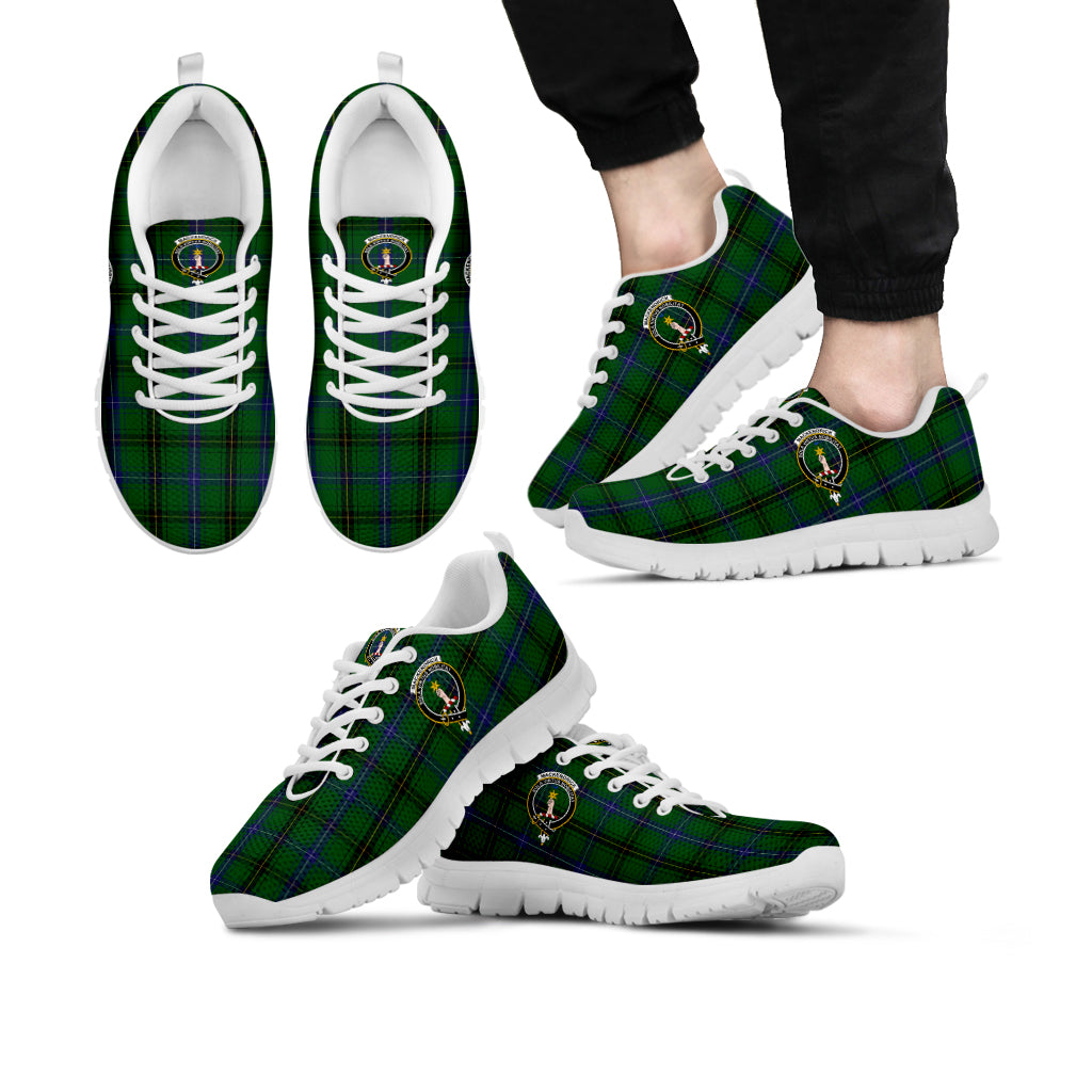 MacKendrick (McKendrick) Tartan Sneakers with Family Crest Kid's Sneakers - Tartan Vibes Clothing