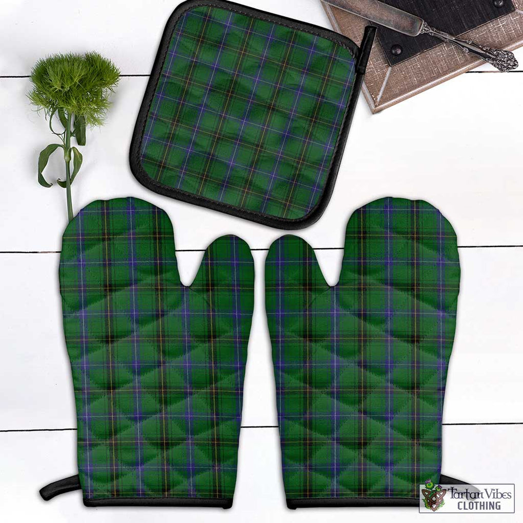 MacKendrick (McKendrick) Tartan Combo Oven Mitt & Pot-Holder Black - Tartan Vibes Clothing
