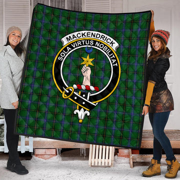 MacKendrick (McKendrick) Tartan Quilt with Family Crest - Tartan Vibes Clothing