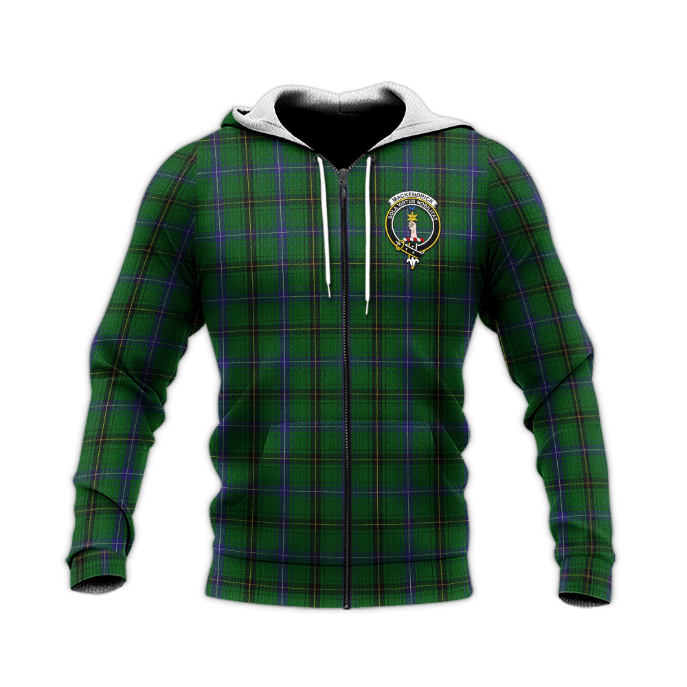 MacKendrick (McKendrick) Tartan Knitted Hoodie with Family Crest Unisex Knitted Zip Hoodie - Tartan Vibes Clothing
