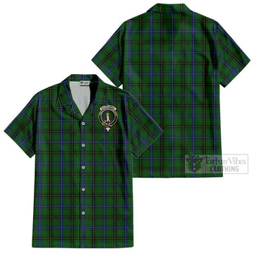 MacKendrick (McKendrick) Tartan Cotton Hawaiian Shirt with Family Crest - Tartan Vibes Clothing