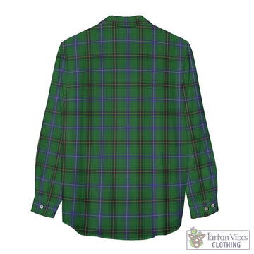 MacKendrick (McKendrick) Tartan Women's Casual Shirt with Family Crest