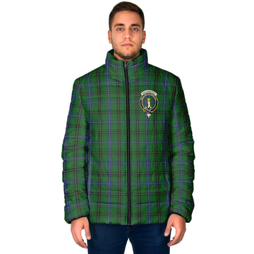 MacKendrick (McKendrick) Tartan Padded Jacket with Family Crest - Tartan Vibes Clothing