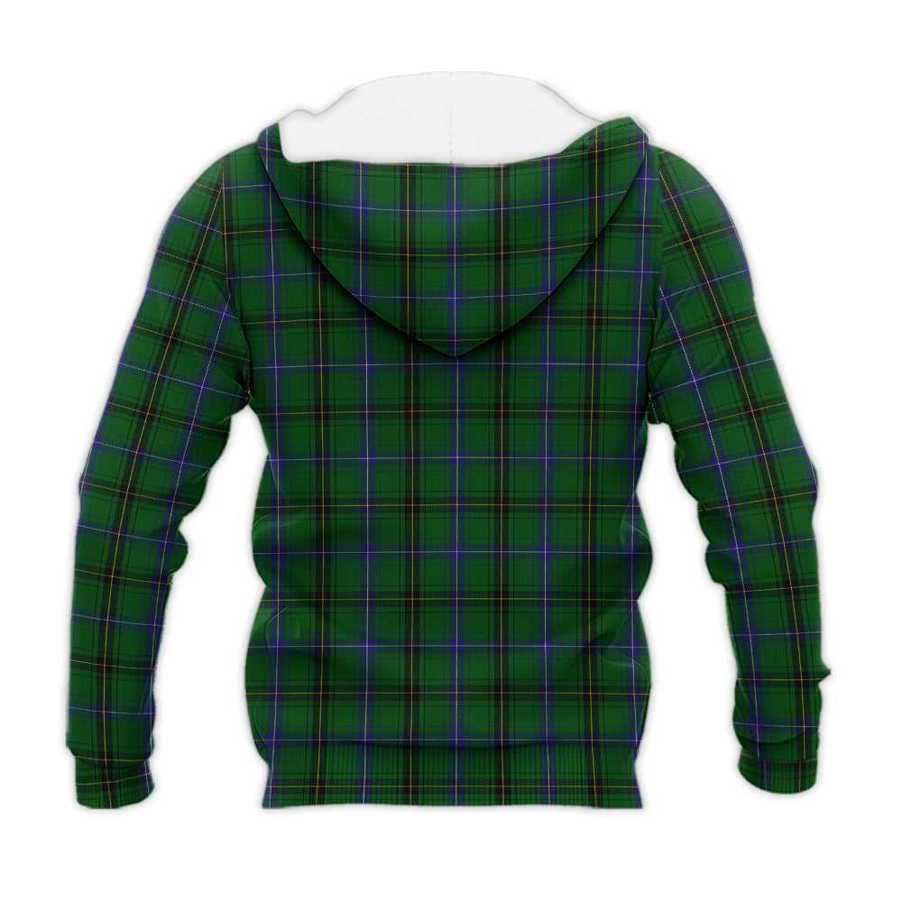 MacKendrick (McKendrick) Tartan Knitted Hoodie with Family Crest - Tartan Vibes Clothing