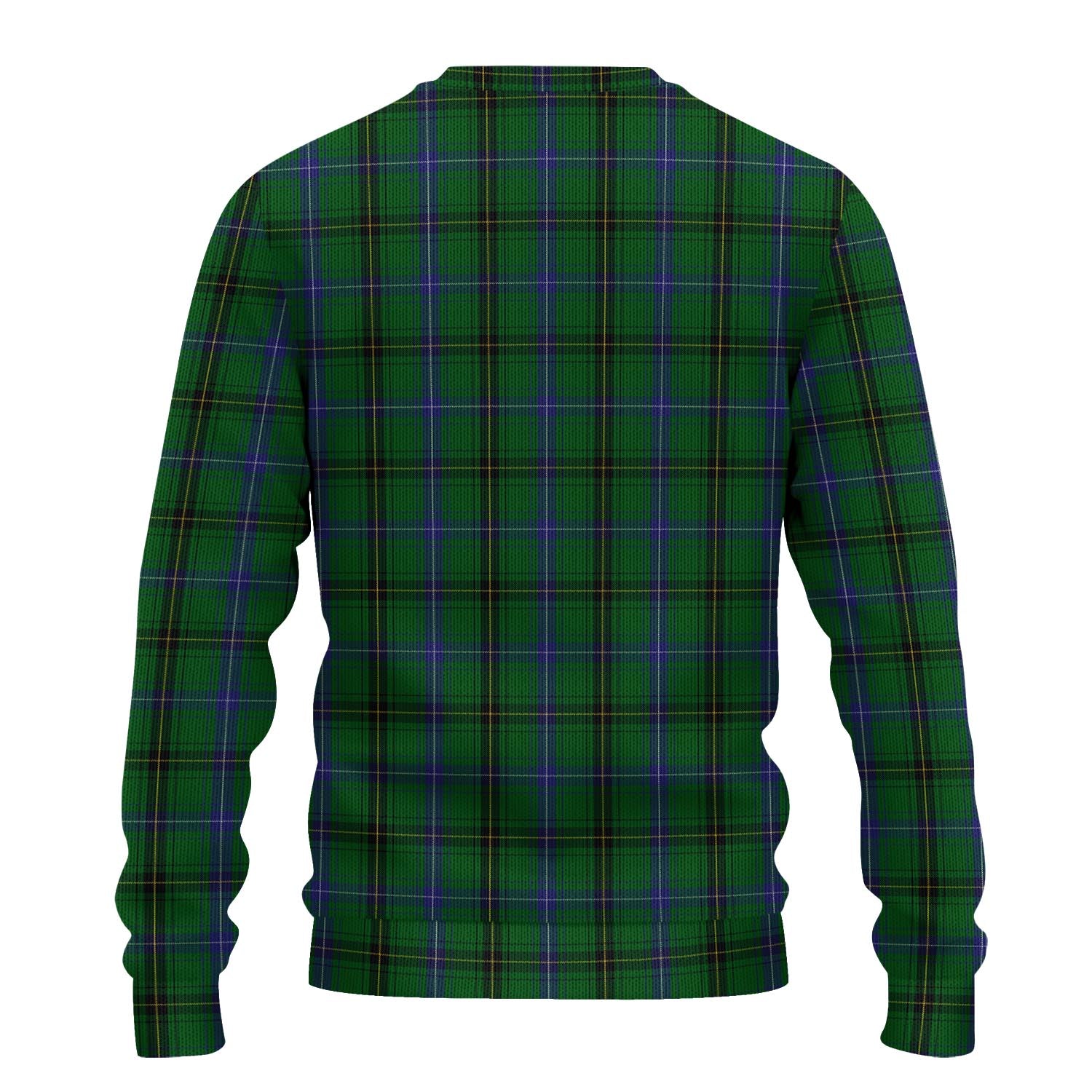 MacKendrick Tartan Knitted Sweater with Family Crest - Tartanvibesclothing